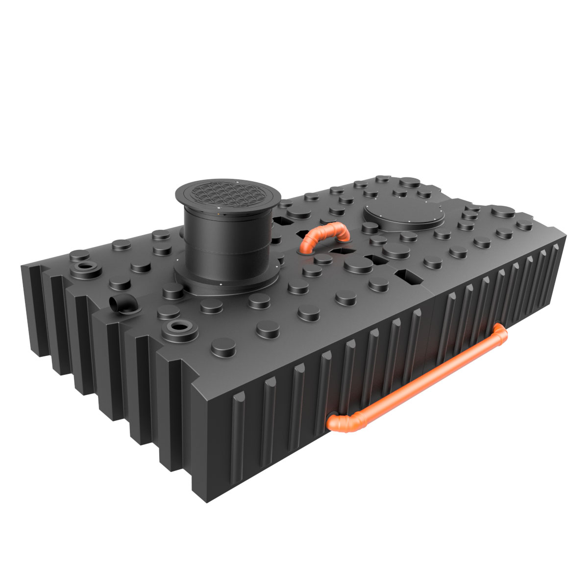 Flachtank Zisterne AQa.Line  8000 L inkl. Abdeckung