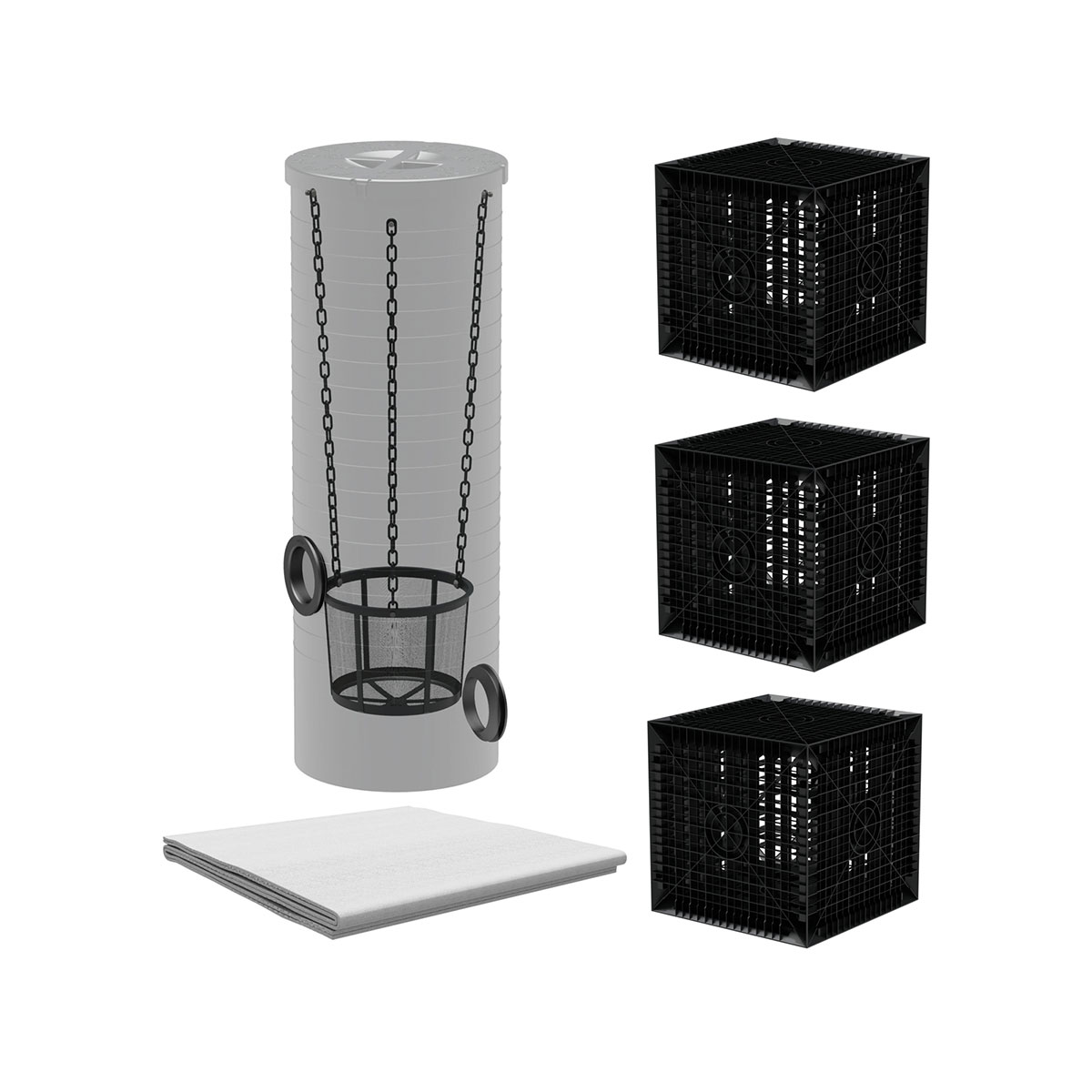 Versickerungs-Set "easy" inkl. Vorfilter - 615 L bis 2460 L