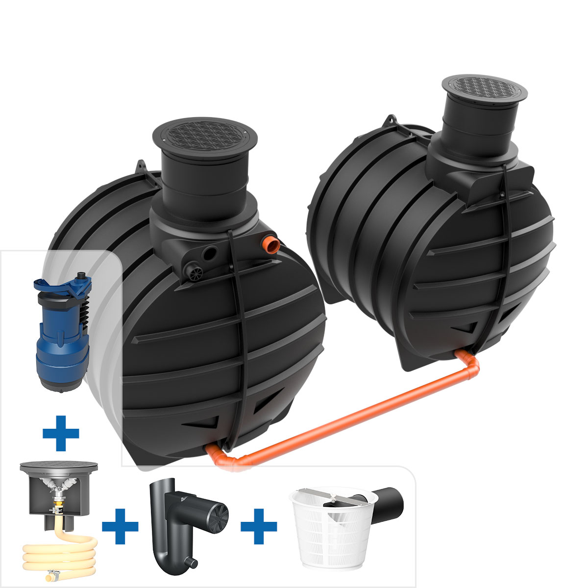 Garten- Komplettanlage AQa.Line 12.000 L inkl. Abdeckung