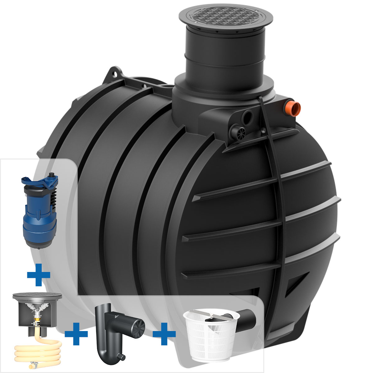 Garten- Komplettanlage AQa.Line 6000 L inkl. Abdeckung