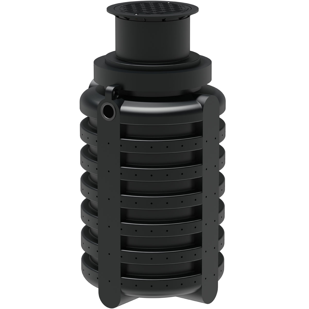 Sickerschacht 2000 l - ohne Filter, inkl. Abdeckung und Anschluss DN100/110