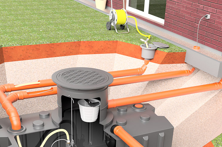 Wasserentanhme Zisterne