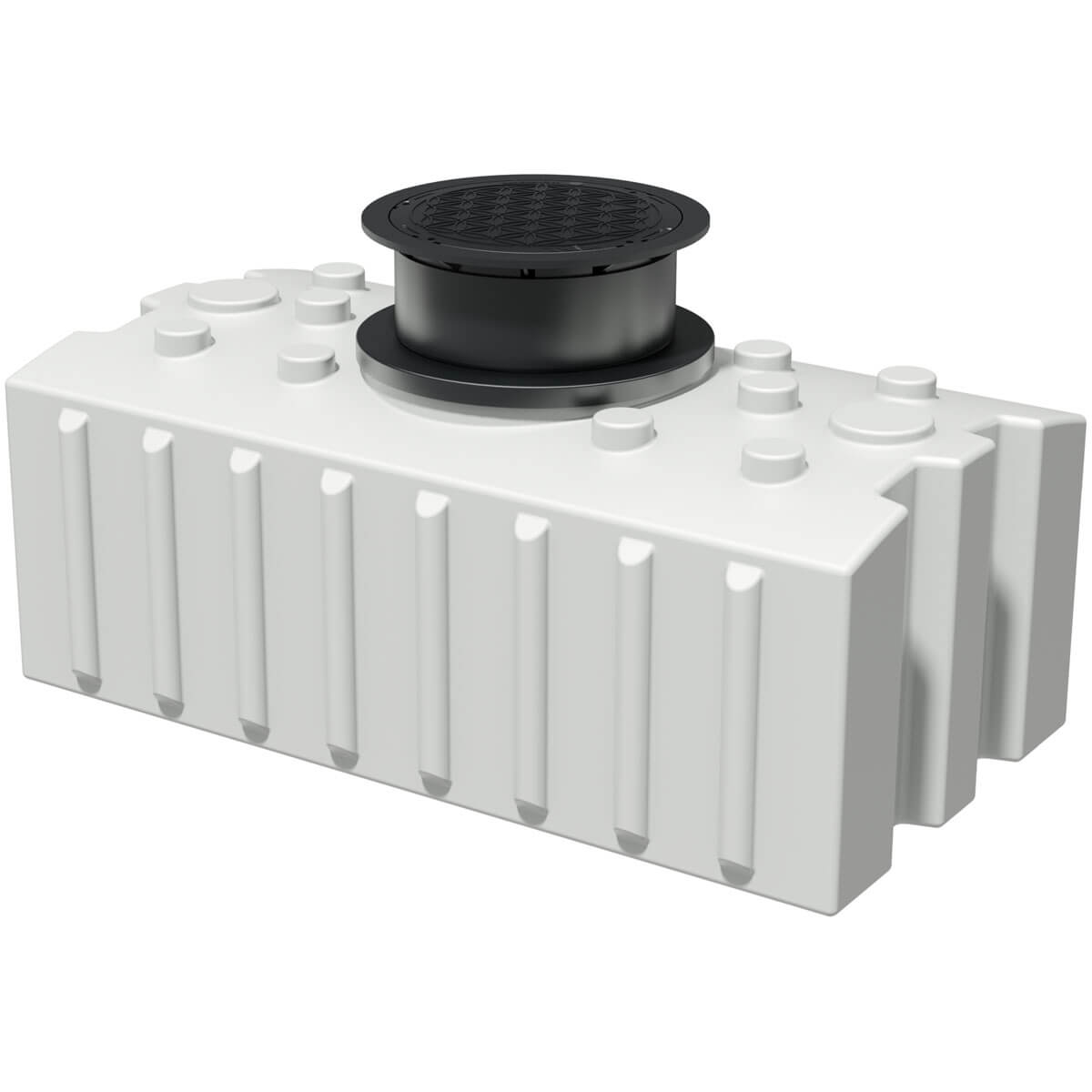 AQa.Line Trinkwasser-Flachtank 2000 L inkl. Abdeckung