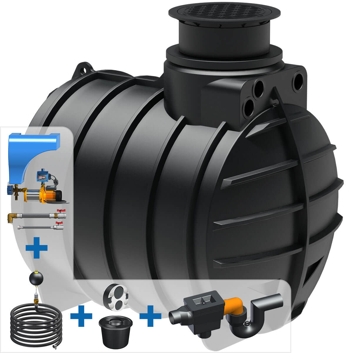 AQa.Line Hausanlage 4450 L inkl. Abdeckung